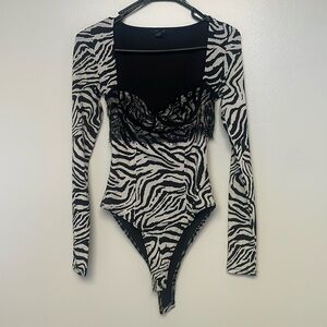 Zebra print bodysuit!!!!